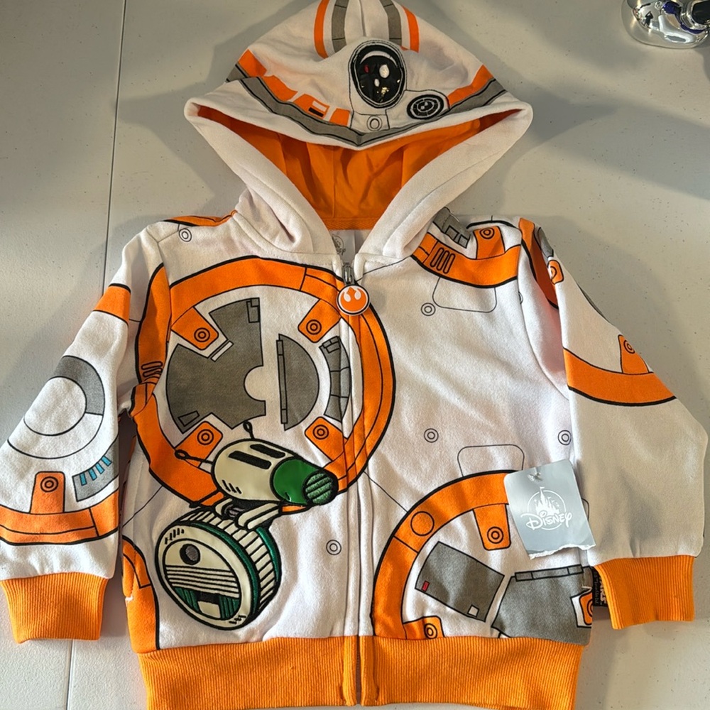 Disney Star Wars BB8 Toddler Hoodie size 2